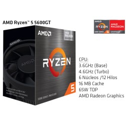 AMD RYZEN 5 5600GT 3.6GHz (4.6GHz TURBO) SIX CORE (TDP 65W) (AM4)