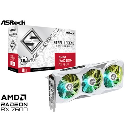 T.V. ASROCK AMD RADEON™ RX 7600 STEEL LEGEND 8GB OC