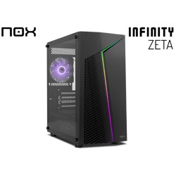 GABINETE NOX INFINITY ZETA TG (M-ATX) (1x120MM FAN)