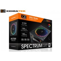 FUENTE DE PODER XIGMATEK SPECTRUM 700 (700W) 80 PLUS WHITE